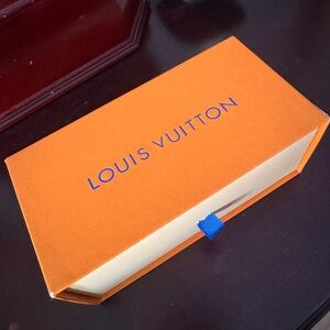 Louis Vuitton Orange sunglasses Box with Blue Accents